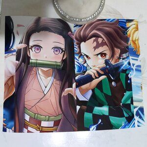 Anime Demon Slayer Poster Picture Wall Decor Nezuko Kamado Tanjiro Kamado 8X10